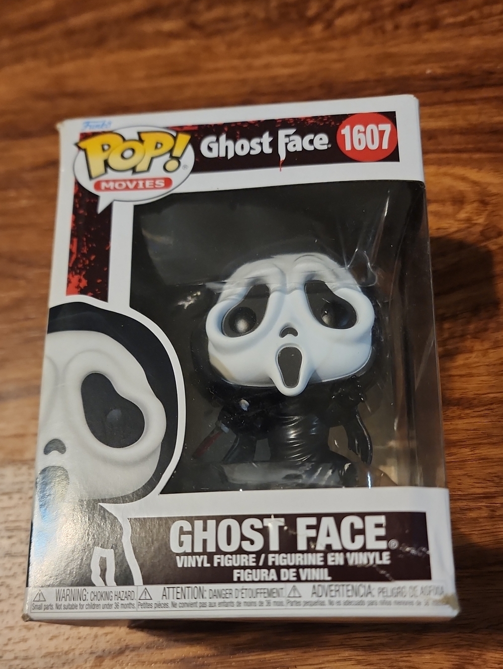 Funko Ghost Face Vinyl Figure - Black & White Pop!